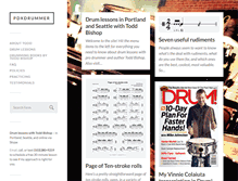 Tablet Screenshot of pdxdrummer.com
